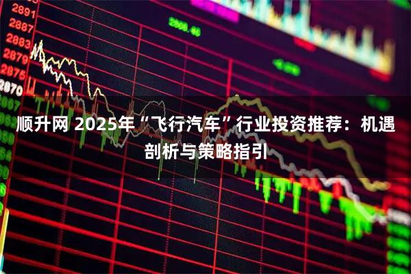 顺升网 2025年“飞行汽车”行业投资推荐：机遇剖析与策略指引